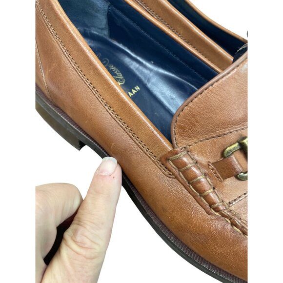 Cole Haan Pinch Mens Brown Leather Maine Classic slip Loafers Sz 9M SKU 9573 - Picture 16 of 16